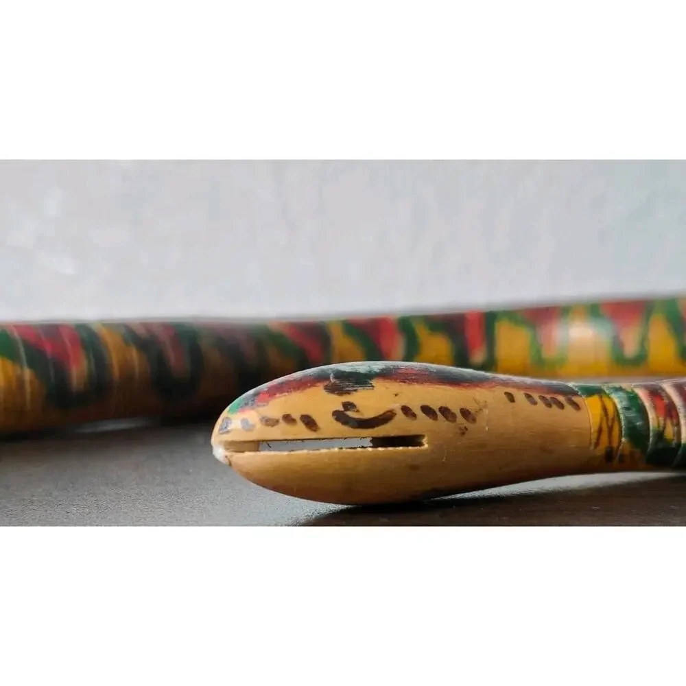 Vintage Articulated Wooden Snake Toy/Decor Reptiles 31